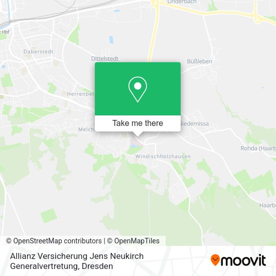 Карта Allianz Versicherung Jens Neukirch Generalvertretung