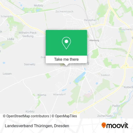 Карта Landesverband Thüringen
