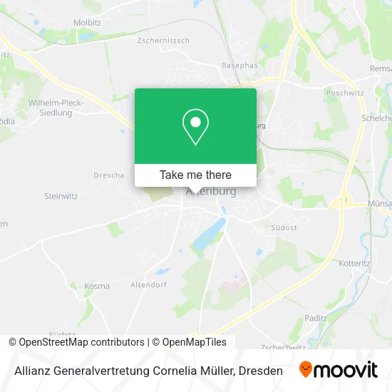 Карта Allianz Generalvertretung Cornelia Müller