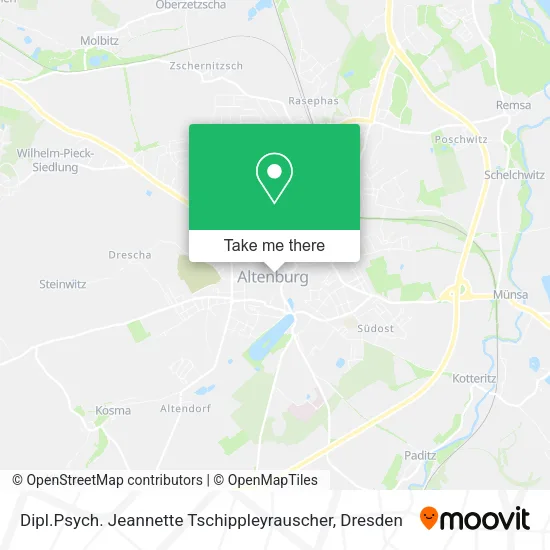 Карта Dipl.Psych. Jeannette Tschippleyrauscher