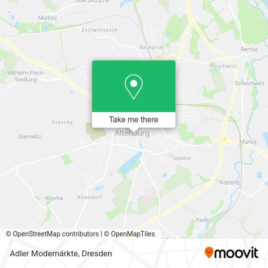 Карта Adler Modemärkte