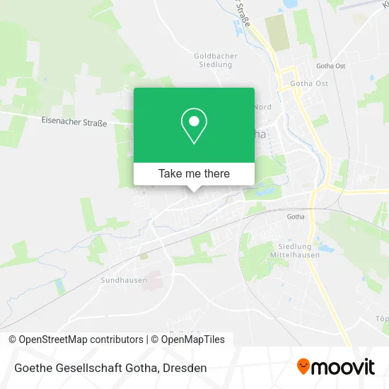 Карта Goethe Gesellschaft Gotha