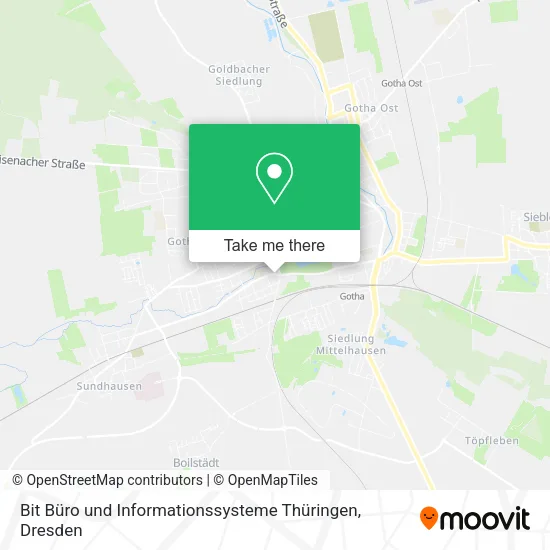 Карта Bit Büro und Informationssysteme Thüringen