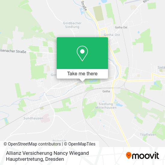 Карта Allianz Versicherung Nancy Wiegand Hauptvertretung