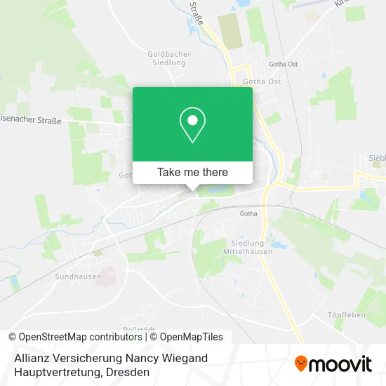 Карта Allianz Versicherung Nancy Wiegand Hauptvertretung