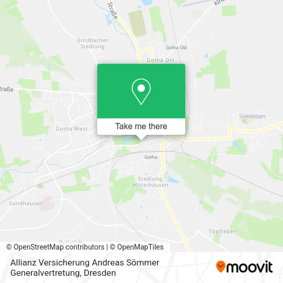 Карта Allianz Versicherung Andreas Sömmer Generalvertretung
