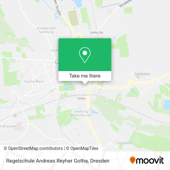 Карта Regelschule Andreas Reyher Gotha