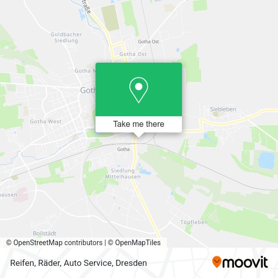 Карта Reifen, Räder, Auto Service