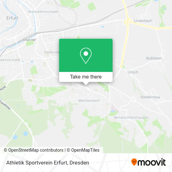 Athletik Sportverein Erfurt map