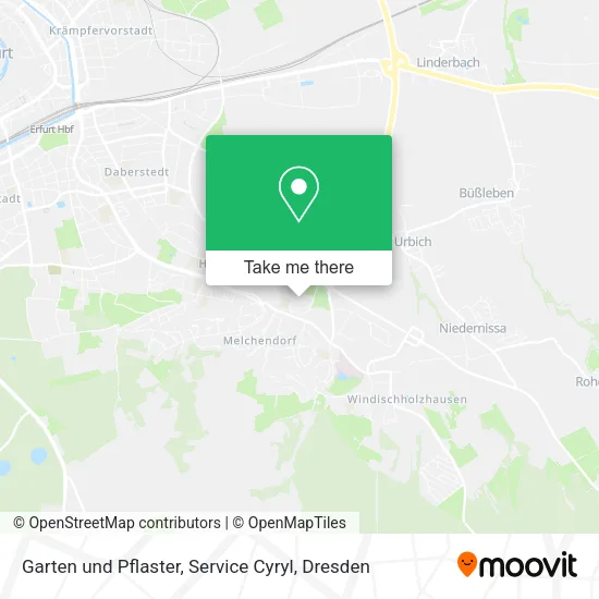 Карта Garten und Pflaster, Service Cyryl