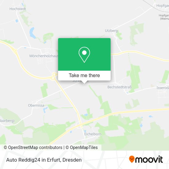 Карта Auto Reddig24 in Erfurt