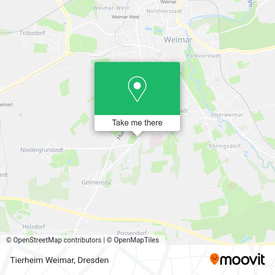 Карта Tierheim Weimar