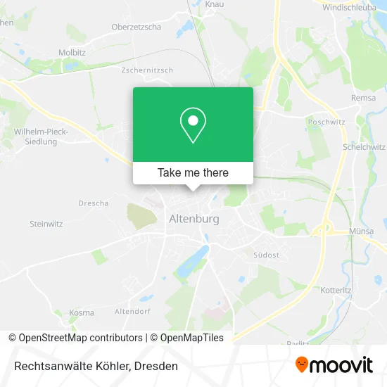 Карта Rechtsanwälte Köhler