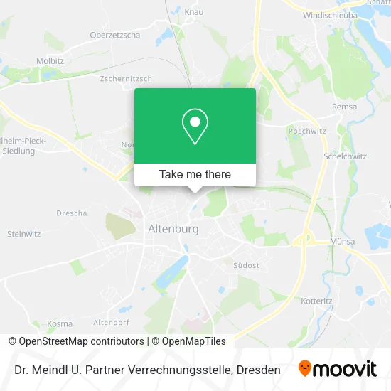 Карта Dr. Meindl U. Partner Verrechnungsstelle