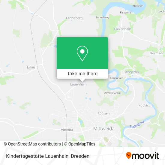Карта Kindertagestätte Lauenhain