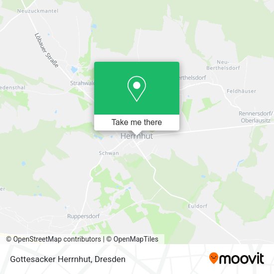 Карта Gottesacker Herrnhut