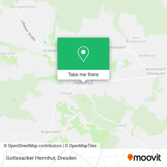 Карта Gottesacker Herrnhut