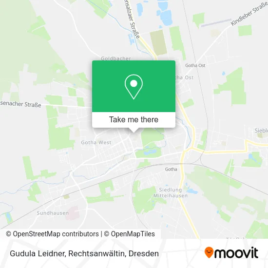 Карта Gudula Leidner, Rechtsanwältin