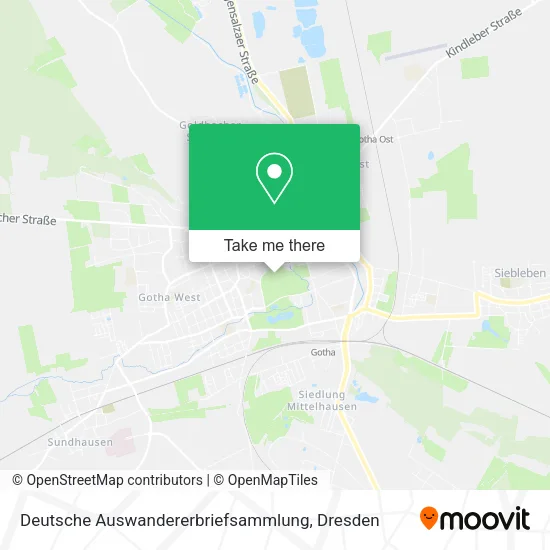 Карта Deutsche Auswandererbriefsammlung