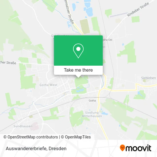 Карта Auswandererbriefe