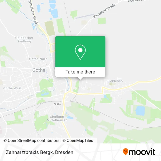 Карта Zahnarztpraxis Bergk