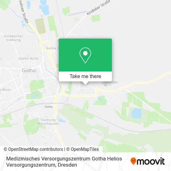 Карта Medizinisches Versorgungszentrum Gotha Helios Versorgungszentrum