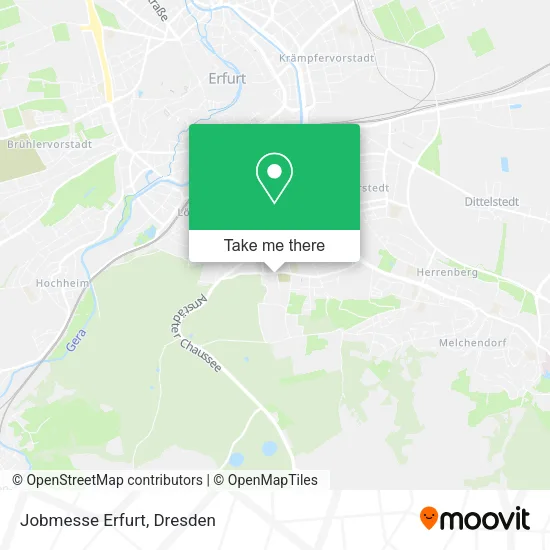 Карта Jobmesse Erfurt