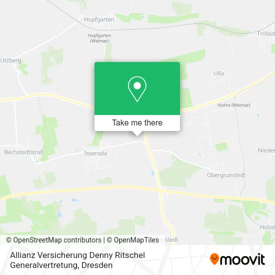 Карта Allianz Versicherung Denny Ritschel Generalvertretung
