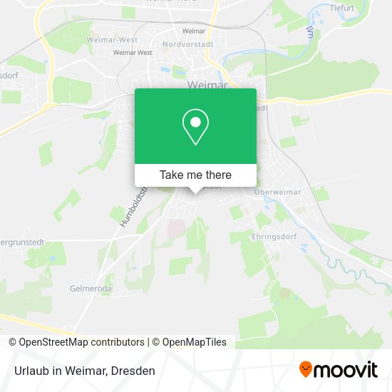 Карта Urlaub in Weimar