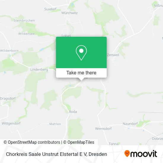 Карта Chorkreis Saale Unstrut Elstertal E V