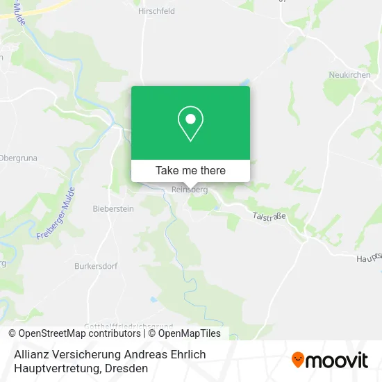 Карта Allianz Versicherung Andreas Ehrlich Hauptvertretung