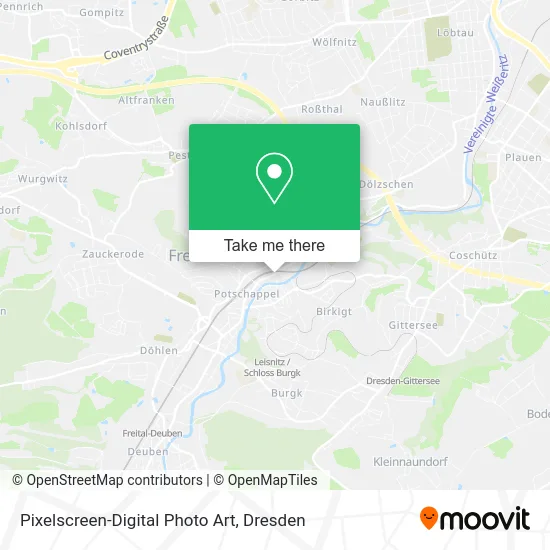 Pixelscreen-Digital Photo Art map