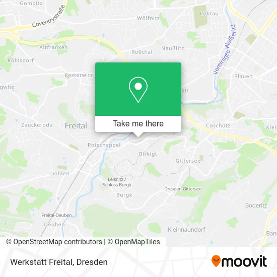 Карта Werkstatt Freital