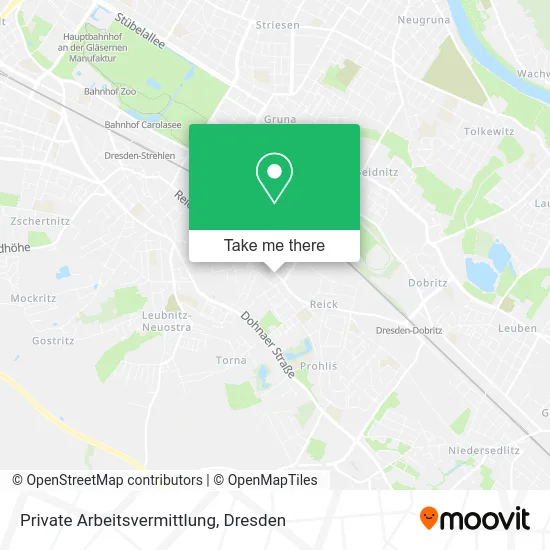 Карта Private Arbeitsvermittlung