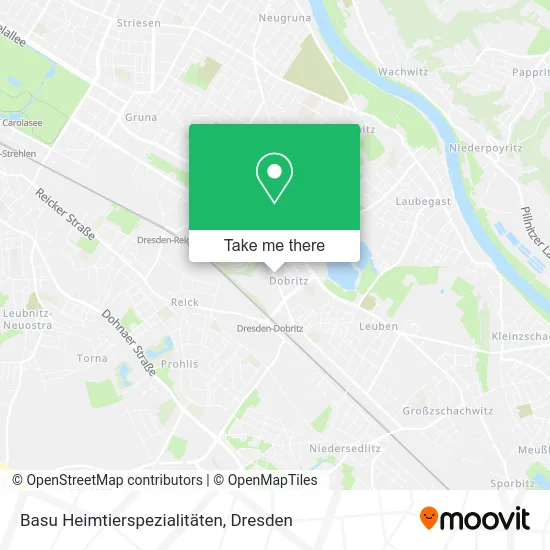 Карта Basu Heimtierspezialitäten