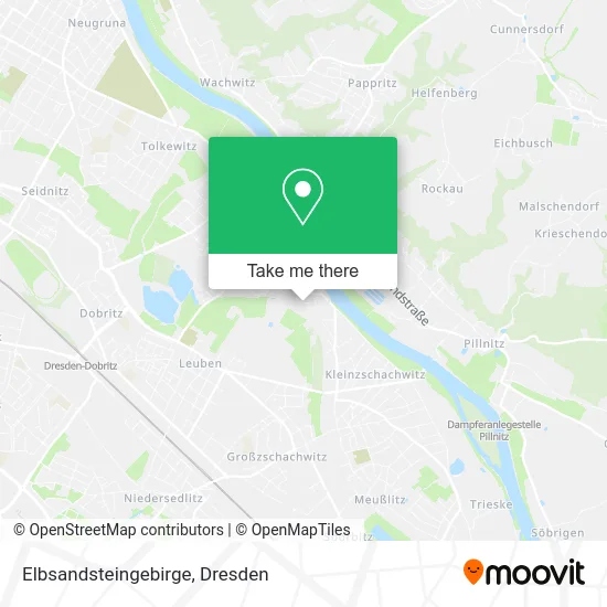 Карта Elbsandsteingebirge