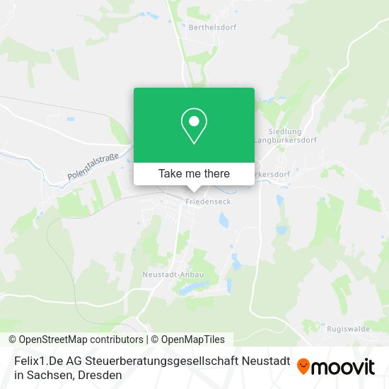 Карта Felix1.De AG Steuerberatungsgesellschaft Neustadt in Sachsen