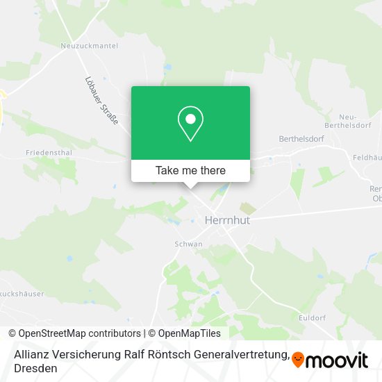 Карта Allianz Versicherung Ralf Röntsch Generalvertretung