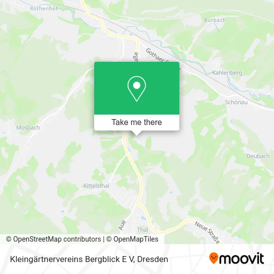 Карта Kleingärtnervereins Bergblick E V