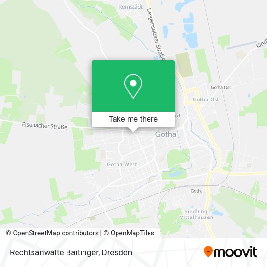 Карта Rechtsanwälte Baitinger