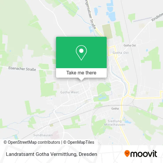 Карта Landratsamt Gotha Vermittlung