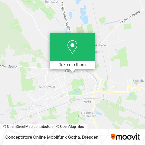 Карта Conceptstore Online Mobilfunk Gotha