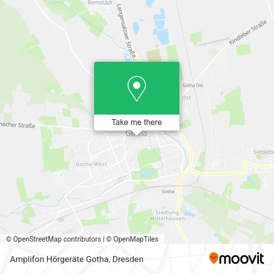 Карта Amplifon Hörgeräte Gotha