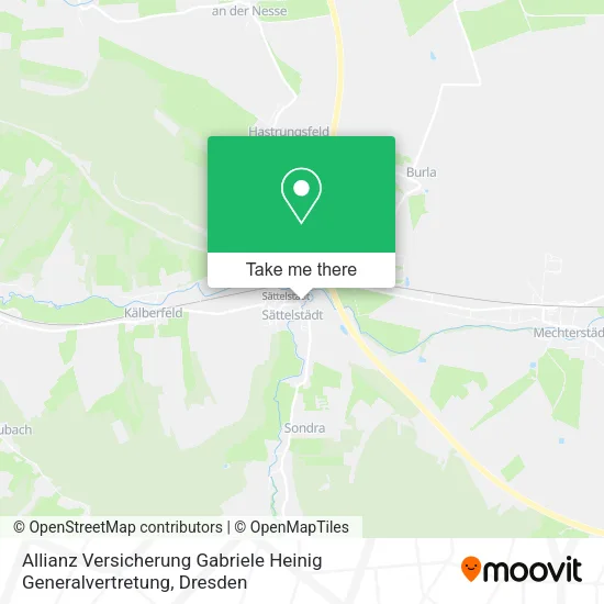 Карта Allianz Versicherung Gabriele Heinig Generalvertretung