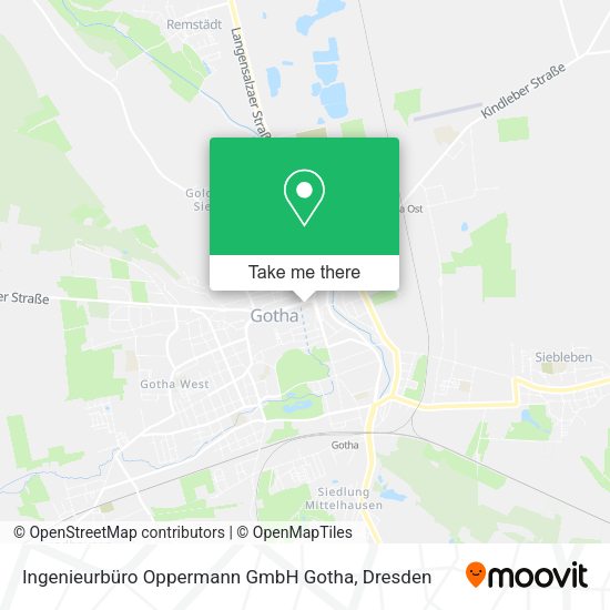 Карта Ingenieurbüro Oppermann GmbH Gotha
