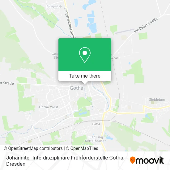 Карта Johanniter Interdisziplinäre Frühförderstelle Gotha