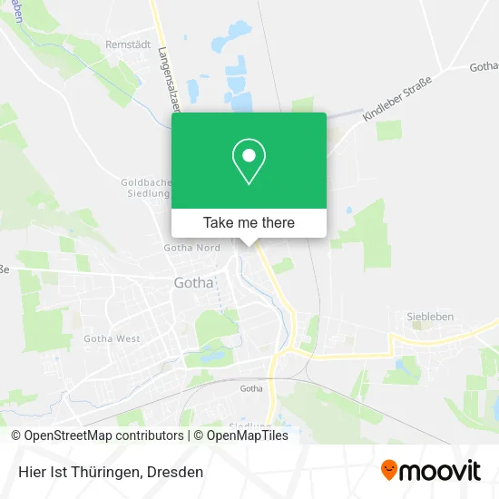 Карта Hier Ist Thüringen
