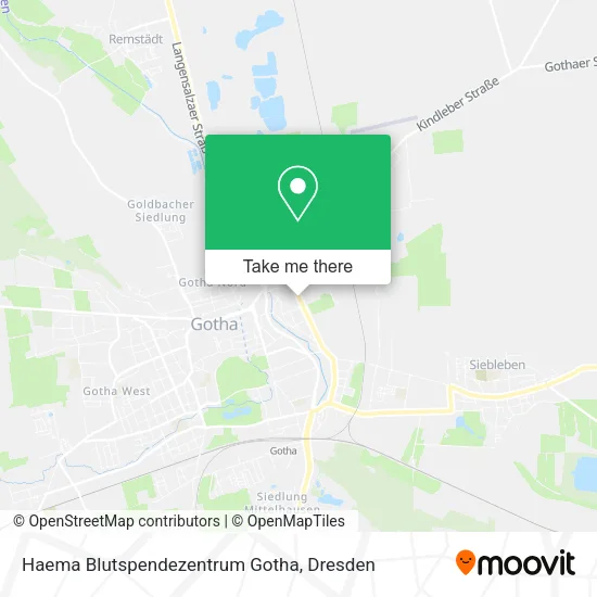 Карта Haema Blutspendezentrum Gotha