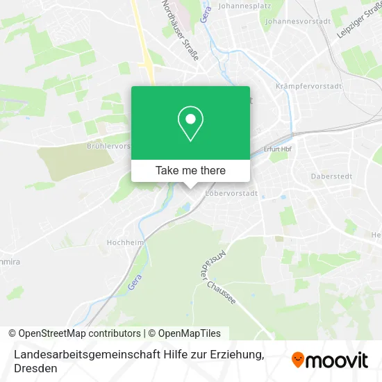 Карта Landesarbeitsgemeinschaft Hilfe zur Erziehung
