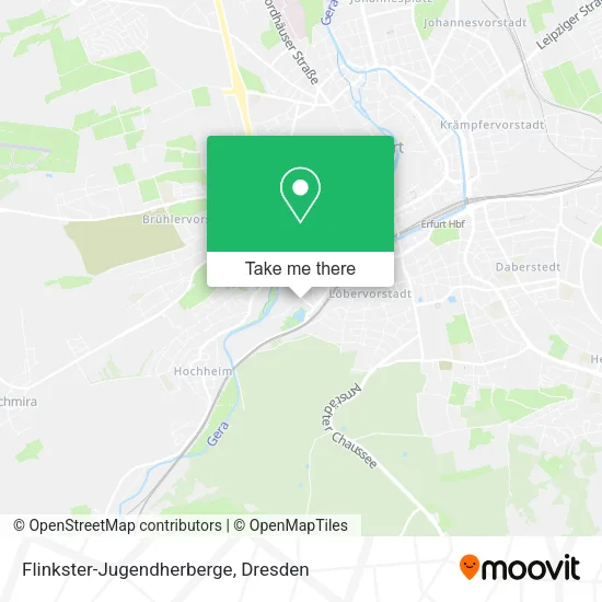 Карта Flinkster-Jugendherberge